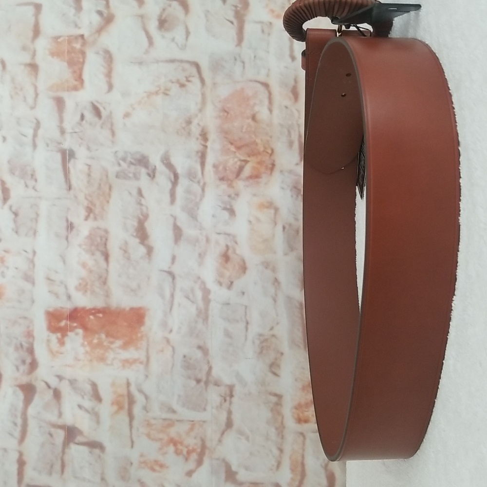 New Ralph Lauren Crescent Buckle Leather Belt - Picture 5 of 11